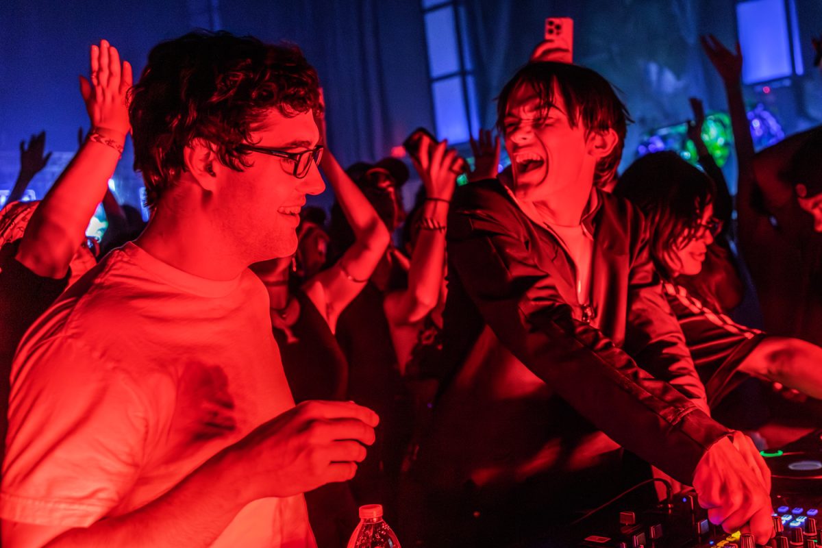 Oddly Satisfying and Underscores share the board during their set at The Canopy Club for Pygmalion on Sept. 19.