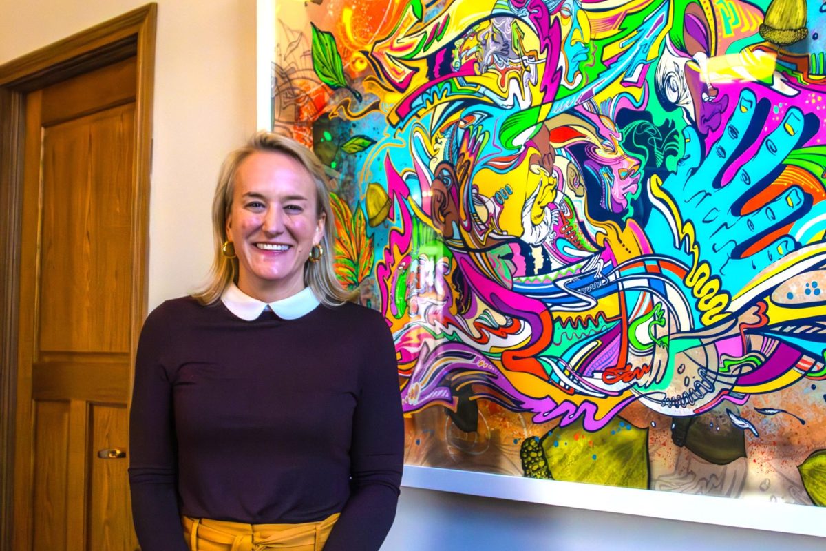 Congresswoman Nikki Budzinski stands in the University YMCA on South Wright St. in October 2024. Budzinski spoke to The DI last week about several issues affecting the district, the state and the nation.