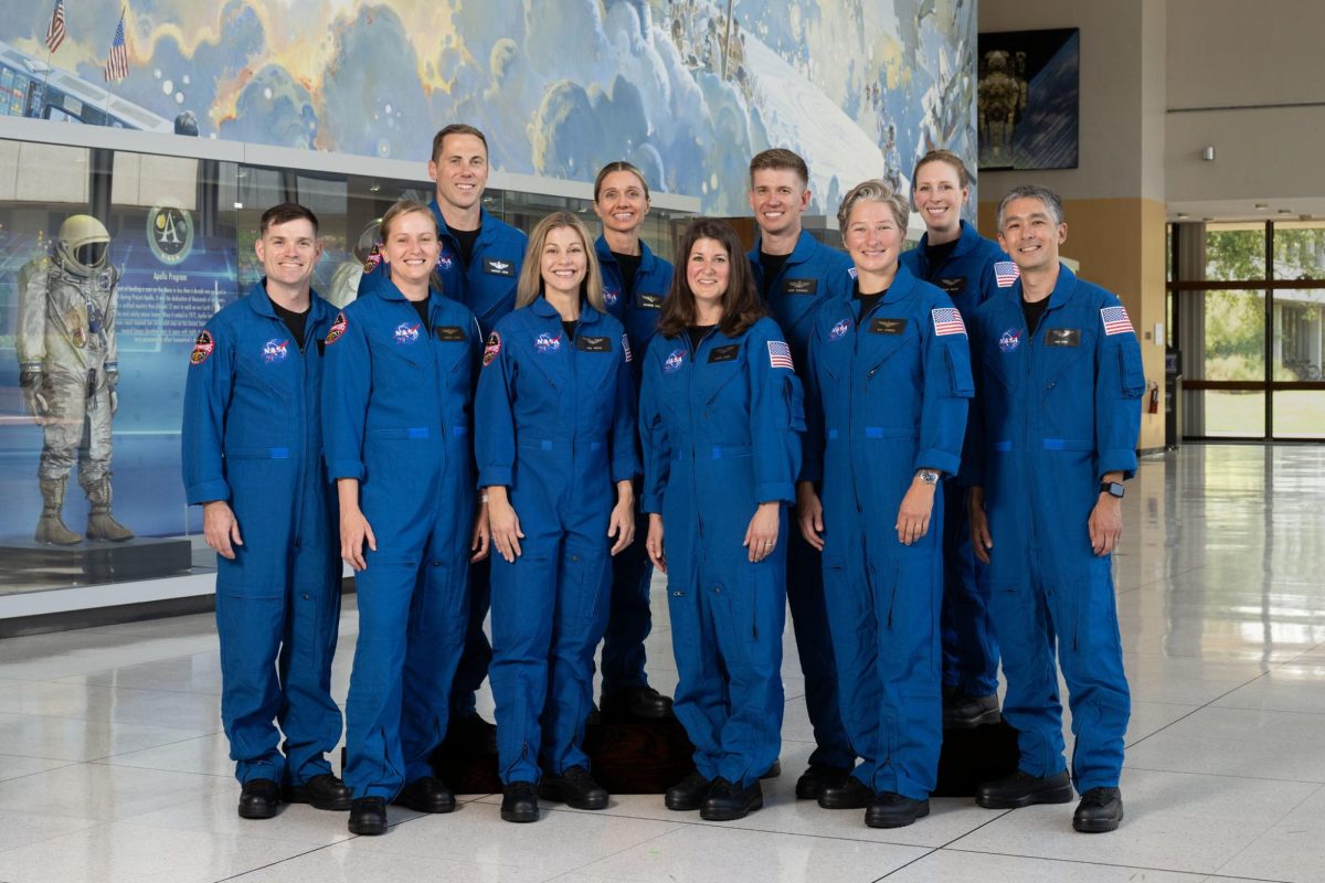 NASA announced its 2025 Astronaut Candidate Class on Sept. 22. The 10 candidates, pictured here at NASA’s Johnson Space Center in Houston are: U.S. Army CW3 Ben Bailey, Rebecca Lawler, U.S. Air Force Maj. Cameron Jones, Anna Menon, Katherine Spies, Dr. Lauren Edgar, U.S. Air Force Maj. Adam Fuhrmann, U.S. Navy Lt. Cmdr. Erin Overcash, Dr. Imelda Muller and Yuri Kubo.