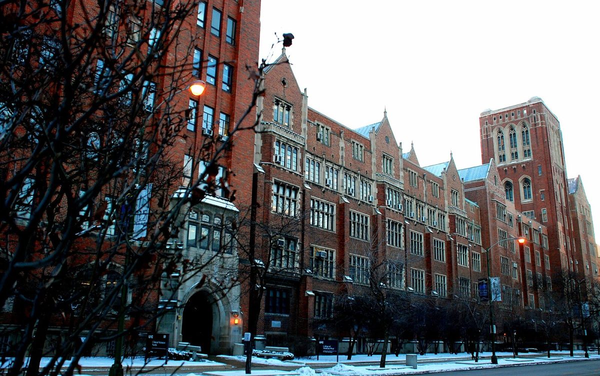 The University of Illinois College of Medicine West Tower stands on Polk Street in Chicago. A congressional committee is investigating the institution for claims of antisemitism.