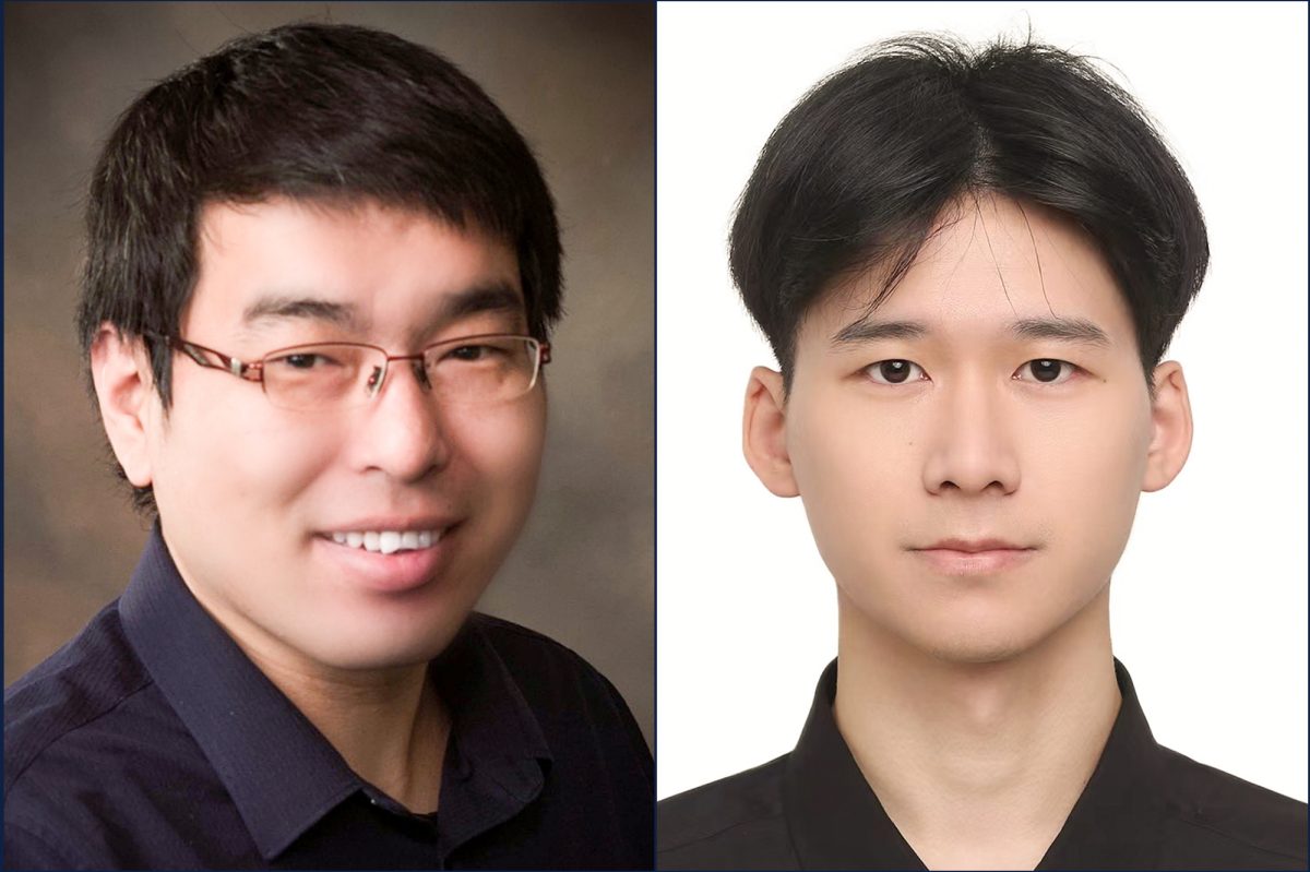 Information Sciences professor Haohan Wang (left) and graduate student Haibo Jin (right) are researching the safety of large language models by identifying vulnerabilities in their systems. 