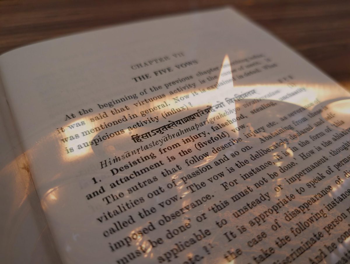 Vijay Shah, a graduate student studying chemical and biomolecular engineering, will lead a 'Roots' workshop on Monday, Oct. 27 to educate students and activists about non-violent activism. He will use Jain Scriptures during the workshop to show the history of nonviolent schools of thought.