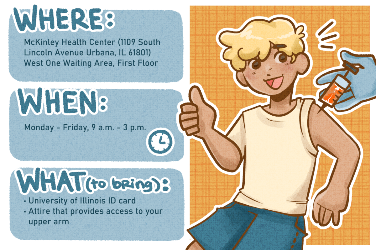 McKinley Health Center is holding a flu shot outreach campaign, aiming to immmunize as many students as possible. 