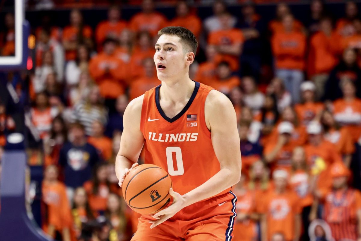 Freshman forward David Mirković shoots a three-pointer against Florida Gulf Coast on Nov. 7.