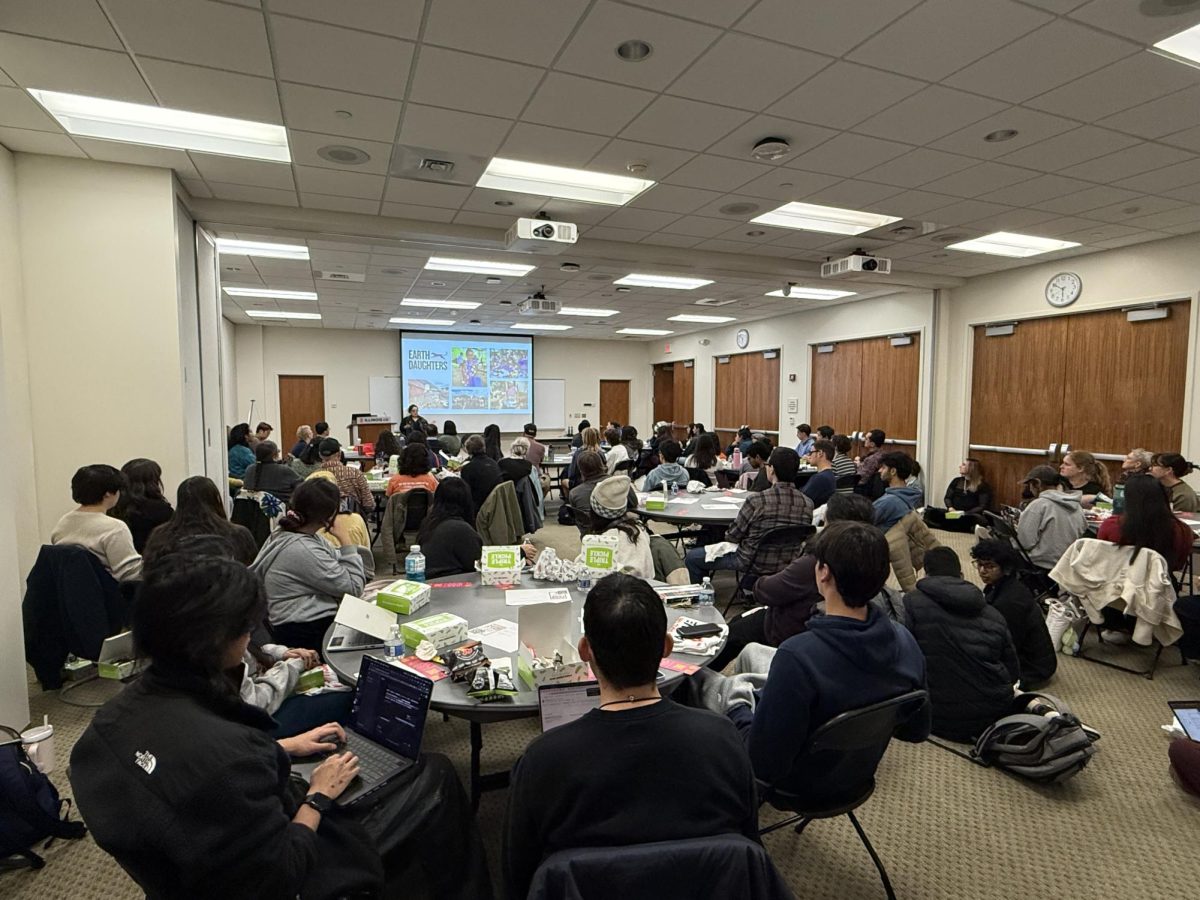 Jessica Hernandez delivered her presentation, “Indigenous Earthkeeping: The Role of Indigenous Knowledge in Conservation,” as part of Native American Heritage Month Nov. 4 to a fully packed room.