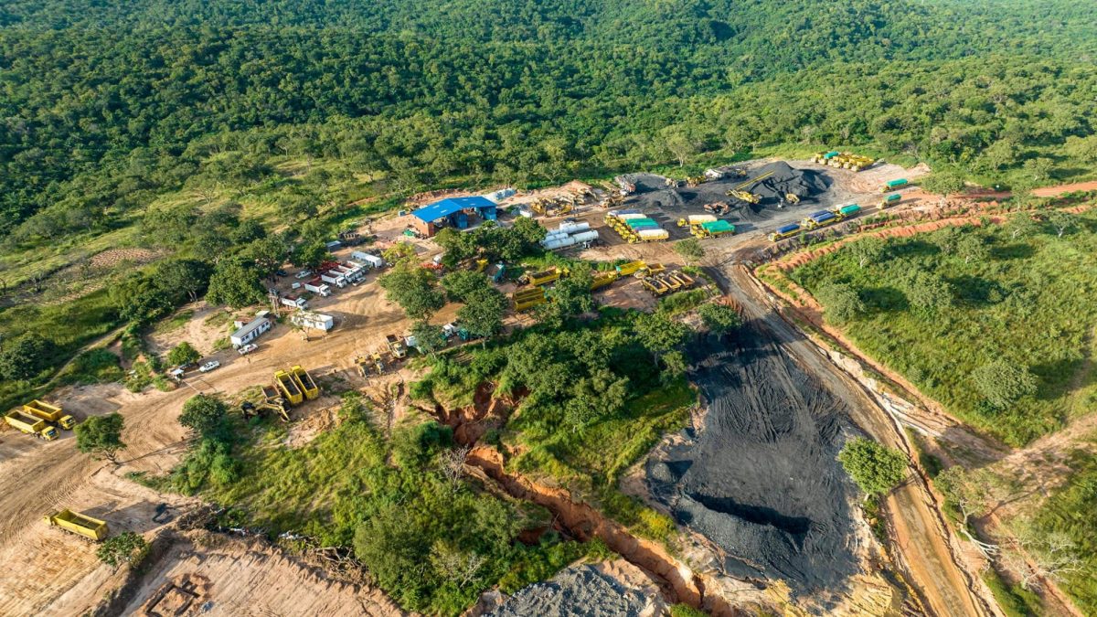 An aerial photo of the coal mine owned by UI Trustee Wilbur Milhouse III's namesake company, released by Enugu state government in 2023.