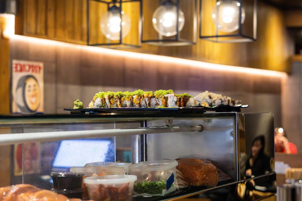 Sakanaya, located at 403 E Green St. in Champaign, offers a wide variety of sushi and authentic Japanese food. The restaurant also has an open viewing area for customers to watch their sushi being prepared.