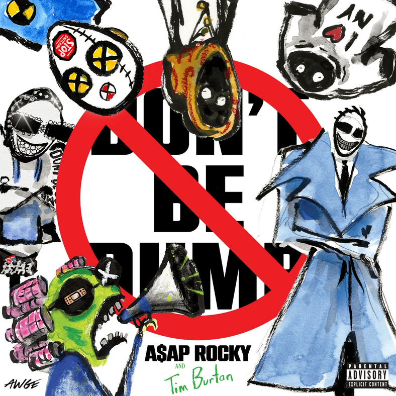Cover art for A$AP Rocky's album “Don't Be Dumb,” released Jan 16.