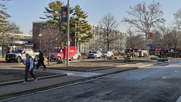 Police officers, firefighters and EMS workers respond to a PAR hall room on the morning of Feb. 18, in what has been reported as a suicide. 