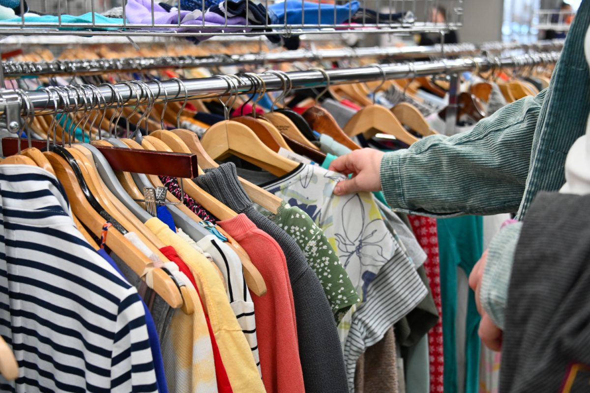 Students peruse the aisles of Salt & Light on Feb. 28. The store is located at 1819 Philo Road in Urbana.