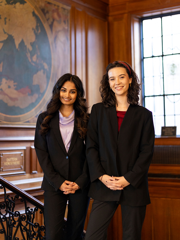 Gabi DalSanto, junior in ACES and president of Illinois Student Council (right) and Anjali Kumar, junior in LAS and vice president of ISC (left), spoke to The Daily Illini about their term, which will end in April.
