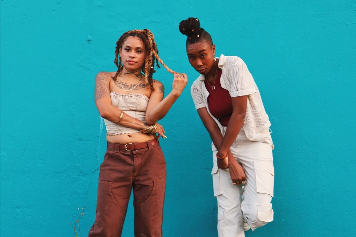 Klevah (left) and TRUTH make up the Chicago-based hip-hop duo Mother Nature.
