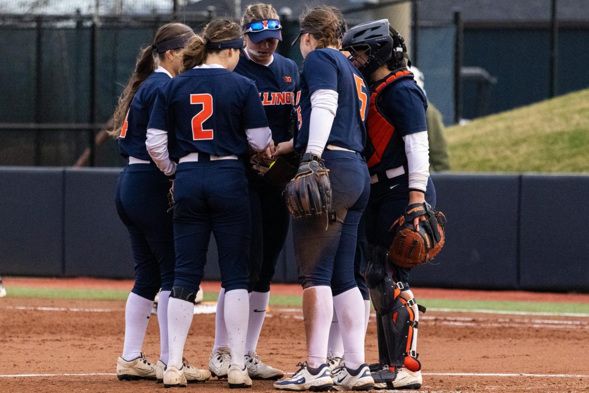 Illinois meets in the pitcher’s circle on March 13 at its first home game of the season against Iowa. 
