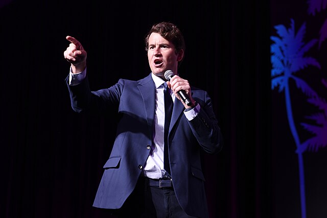 Alex Stein speaks to attendees at the 2025 Chapter Leadership Summit in Tampa, Florida. Turning Point USA’s chapter at the University will host Stein for a Q&A on April 1.