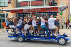 Passengers waved while singing Whitney Huston's "I Wanna Dance With Somebody."