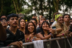 Smiles enter the Bacardi audience.