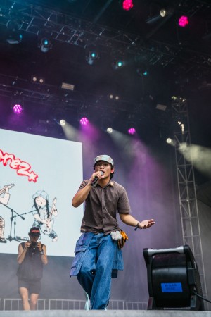 grentperez performs at the Bacardi stage.