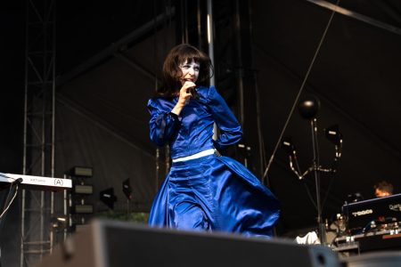 Tenenbaum made full use of the stage during her performance.