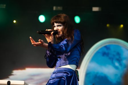 Tenenbaum was very expressive throughout her set.